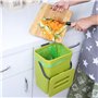 BELLE VOUS Lot de 2 Poubelles à Compost pour Cuisine en Plastique - Poubelle Composteur en Seau de 4 et 2,3 litres - Bac pour Al