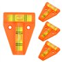 Wisebom Lot de 4 Mini Niveau à Bulle