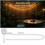 8M 40LED Lumières Solaires d'Extérieur