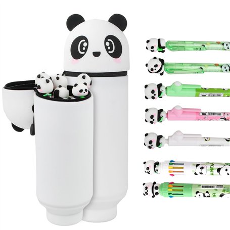 Trousse Ecole 2 en1 en Silicone Panda