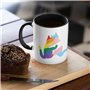 Tasse à thé ou café avec motif de chat fierté – Drapeau arc-en-ciel lesbienne gay transgenre bisexuel femme homme non binaire ac