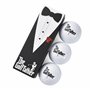 Shanker Golf Balles – The Golf Father Edition – Cadeau amusant pour papa golfeur – Pochette de 3 balles de golf tournoi – Cadeau