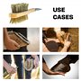 Easy Peasy Mate Kit de toilettage pour chevaux, cure-pieds et brosse à poils équestres – Brosse à cheval en fil d'acier rigide, 