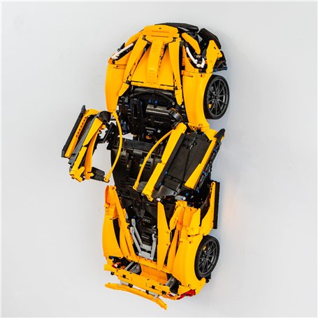Brickify Support mural compatible avec Lego Technic McLaren P1 42172 – Affichez en toute sécurité votre voiture – Ensemble Lego