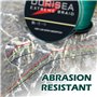 Tresse Dorisea 1000 m - 100 % polyéthylène - Ligne de pêche 6, tressée - Test 227 kg - Résiste à l'abrasion - Ne s'étire pas - P