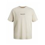 T-shirt à manches courtes homme Jack & Jones JORVESTERBRO TEE SS 12240121 Beige