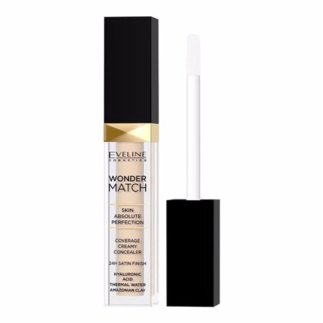 Eveline Cosmetics Wonder Match Correcteur liquide N°05 Porcelain – Hydratant et anti-âge avec acide hyaluronique