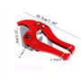 ADGO Coupe-tuyau Ciseaux de Coupe de Tuyau 0-42 mm PEX PP PE PVC PPR, Ciseaux de Tuyau en Plastique Câbles électriques, Plombier
