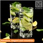 KADAX Verres à Boire pour Toutes les Occasions, Verres Transparents pour Jus, Cocktails, Eau et Soda d'une Élégance Incomparable