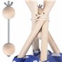 Nukido Tipi Stabilisateur de tente 122 x 3 cm Kit d'outils Tea-Pee pour enfant Stabilisateur Tipi Système de blocage pour systèm