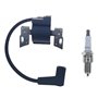 Cancanle 593872 799582 798534 Bobine d'allumage avec Bougie d'allumage pour Briggs & Stratton 08P502 09P602 09P702 Anker Magneto