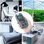 BSIDE Lumièremètre numérique Lux Testeur d'éclairage, 0-200 000 lux Portable Environnement Luminomètre Photomètre pour Jardin Sa
