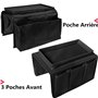 QCHOMEE Organisateur de Canape Support Accoudoir Canapé Plateau Sac de Rangement Stockage Suspendu Accoudoir à Poches Organisate
