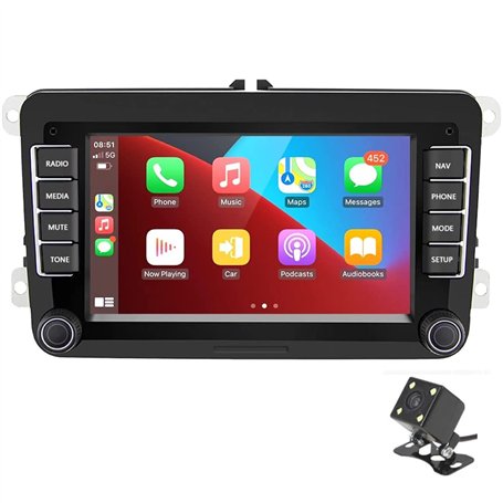 Compatible for Wireless Carplay Android Auto Autoradio Autoradio - Android 9.1 Auto Stereo Bluetooth pour appels mains libres