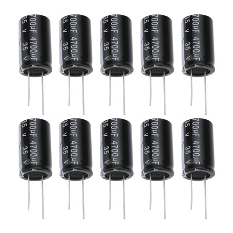 Be In Your Mind Lot de 10 Condensateurs électrolytiques Au Luminium 35 V 4700 ?F pour Réglage de Circuit Filtrage Moniteur LCD R