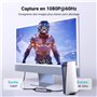 UGREEN Carte de Capture Vidéo HDMI 4K 30Hz Entrée USB C 1080P 60FPS HD Enregistrement Streaming Jeux OBS Carte Acquisition Compa