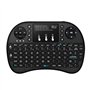 Rii Mini i8+ Wireless (AZERTY) - Mini Clavier Française Rétro-éclairé Ergonomique sans Fil avec Touchpad - Pour Smart TV