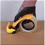 PROSUN Couvercle de sécurité à lame de 5,1 cm, distributeur de ruban adhésif d'emballage professionnel en métal, pistolet à ruba