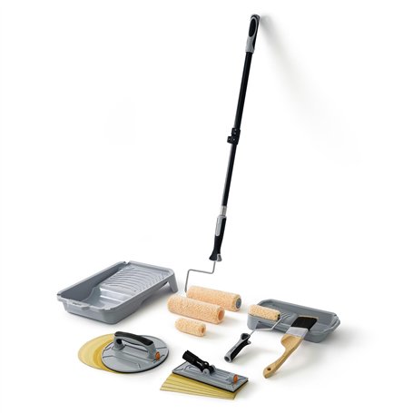 ROLLINGDOG Kit de ponçage mural et de peinture – avec rouleau de peinture