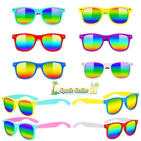 SULOLI 6 Paires Lunettes de Soleil Enfant-Polarisées Lunettes de Soleil Protection solaire UV400 pour Fille Garçon 6-12 ans