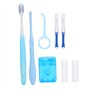 Kit de Soins Orthodontiques Portables Kit de Brosse à Dents Orthodontique pour Patient Orthodontique pour Appareil Dentaire Kit 