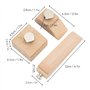 3 Pièces en Bois Papier de Verre Bloc de Ponçage Bois Main Bloc de Ponçage Pince Cuir Artisanat Bord Outil de Ponçage