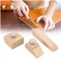 3 Pièces en Bois Papier de Verre Bloc de Ponçage Bois Main Bloc de Ponçage Pince Cuir Artisanat Bord Outil de Ponçage