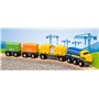 Brio World - 33982 - Long Train de Marchandises - Pour circuit de train en bois - Système d'attache aimantée - Jouet pour garçon