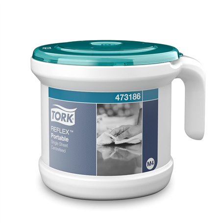 Tork Reflex Starter Pack pour Bobine à Dévidage Central blanc et turquoise M4