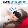 Masque de sommeil 3D profond pour les yeux - Cadeau pour homme ou femme, forme profilée profonde, masque de sommeil confortable 