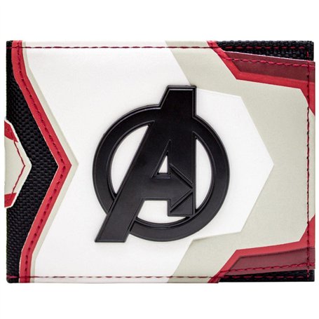 Endgame Avengers Tenue d'Équipe Costume Emblème Métallique Portefeuille Bi-Fold Porte-ID & Porte-Carte