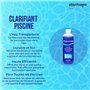 PLANTAWA Clarifiant Piscine 500 ML | Clarificateur Super Concentré pour éliminer la Turbidité et Les Graisses | Détendeur d'eau 
