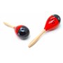 Maracas adulte 1 paire coccinelle rouge