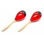 maracas espagnols rouge couleur de pois