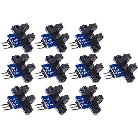 TECNOULAB 10 pièces Optocoupleur de détection de capteur de Mesure de Vitesse Optique à Fente Infrarouge