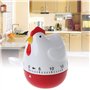 GUMEI Minuteur de cuisine mécanique en forme de poule avec alarme et rappel