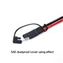 BYUTFA Terminal Housse étanche 5X SAE Housse étanche SAE Adaptateur Câble de Chargeur Alimentation Solaire Connecteur Automobile