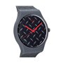 Swatch Hommes Analogique Quartz Montre avec Bracelet en Silicone SUOM102