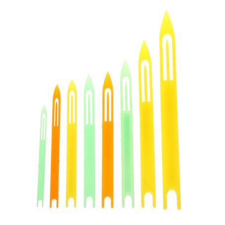 Riiichflowshop 8 pièces réparation de Filet de pêche Filet de pêche Aiguille Navettes en Plastique moulé Filet de réparation Aig