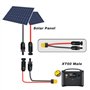 Câble de charge solaire 0,6 m/3 m - Fiche solaire vers fiche XT60 - Câble adaptateur de panneau solaire - Pour générateur solair