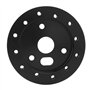 Nikou Hub Spacer Pad Polished Steering Wheel to Grant 3 Hole 0.5in High Precision Stable Universal for 6 Hole Adapter(Noir)