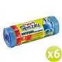 Domopak Spazzy Sacs Neptesse anti-trou avec poignées - Parfumé au bleuet - Maison 40 litres - 90 pièces