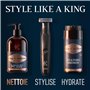 Gillette King C Nettoyant 3-en-1 Pour Barbe, Visage Et Cheveux, Revitalise Et Nettoie En Profondeur, Conçu Pour La Routine De So