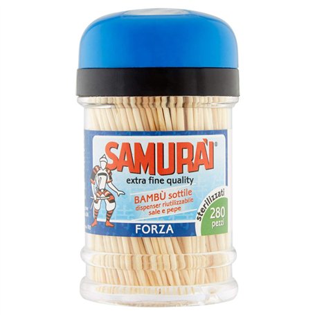 Samurai Lot de 280 Cure-Dents en Bambou