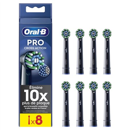 Oral-B Pro Cross Action Noire Brossettes pour Brosse à dents électriques