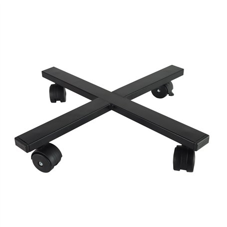 Chariot à plantes d'intérieur et d'extérieur en acier pour pots ronds et carrés