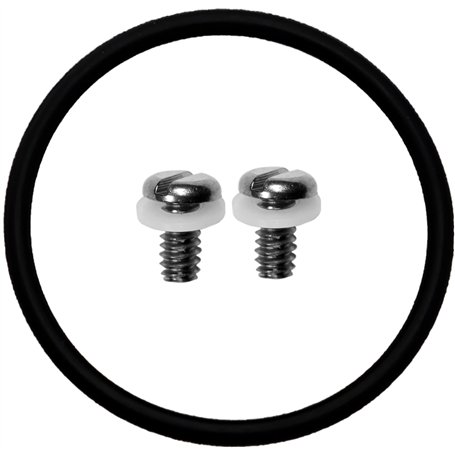 Cressi O-Ring + Case Back Screws Watch Style Computer Joint torique + vis de Fixation du boîtier Unisex-Adult