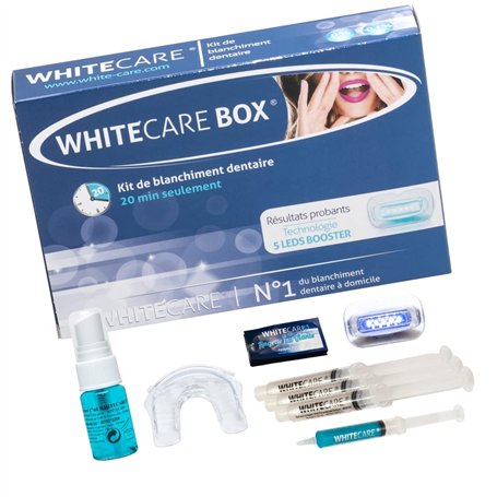 Kit blanchiment dentaire professionnel Whitecare - Saveur menthe - Efficace