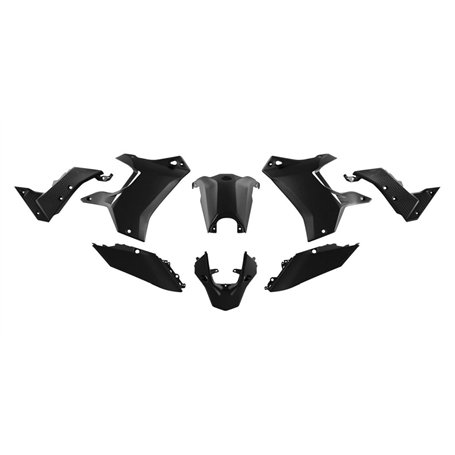 Kit plastique carénages compatibles avec Yamaha Tenir 700 2019-2024 Rtech Set Racetech Noir