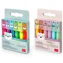 LEGAMI Mini surligneurs – Lot de 12 stylos – Teddy's Mood & Teddy's Style – Couleurs pastel et fluo